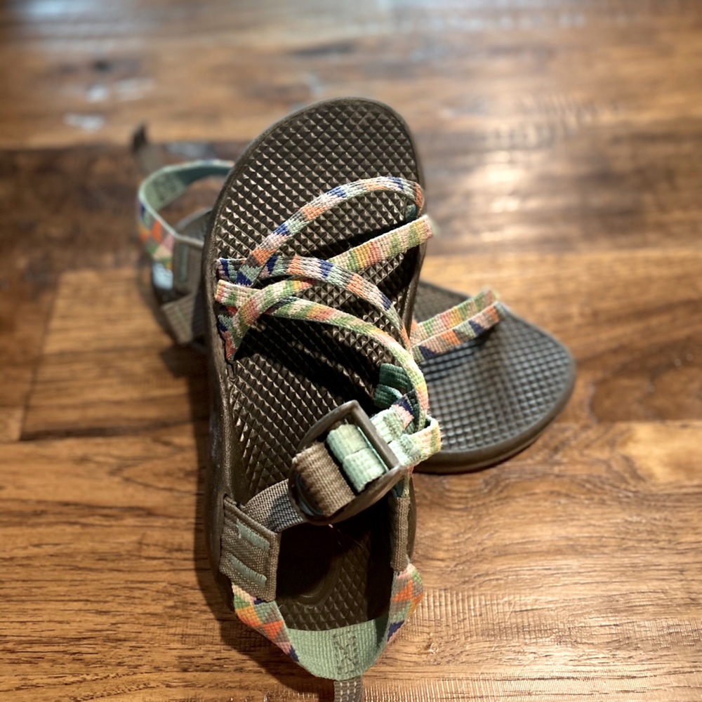 Multi colored Chaco hiking sandals